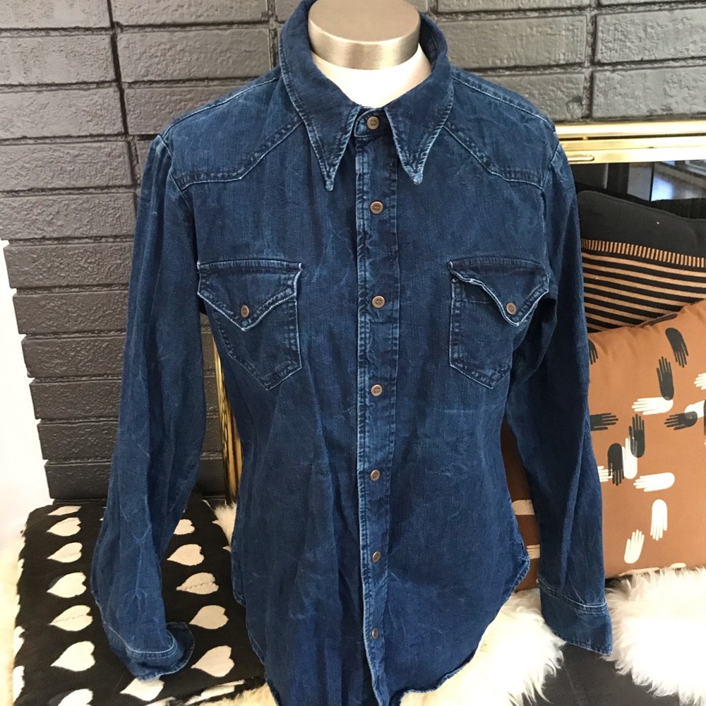 Crippen denim button up